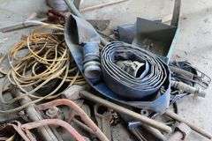 HOSE, FOLDING BENCH, HAND TOOLS ETC.