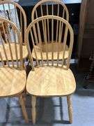 FOUR HOOP BACK CHAIRS