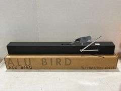 ALU BIRD WOODPECKER CLOCK - 25"
