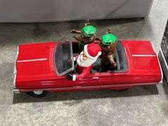 TOTE OF CHRISTMAS DECORATIONS & TINS ETC