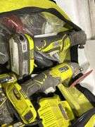 LOT OF RYOBI 18 VOLT CORDLESS POWER TOOLS