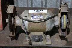 METAL WORK BENCH WITH VICE & HD ELECTRIC BENCH GRINDER