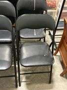 EIGHT FOLDING CHAIRS