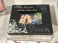 GROUP OF PICTURE FRAMES, WALL DECOR & PEPSI BOOSTER PLATE