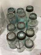 GROUP OF ASSORTED FRUIT JARS