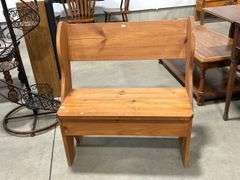 WOODEN BENCH - 32"X19"X33"