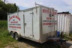 2005 CARMATE 7'X16' TANDEM ENCLOSED TRAILER