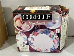 BOX OF CORELLE "FRUIT BASKET" DISHES