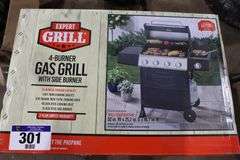 EXPERT GRILL 4 BURNER GAS GRILL WITH SIDE BURNER - NEW IN BOX