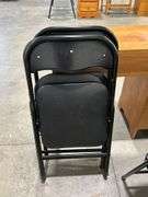EIGHT FOLDING CHAIRS