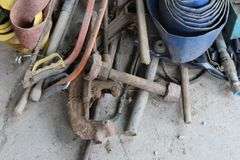 HOSE, FOLDING BENCH, HAND TOOLS ETC.