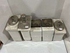 GROUP OF VINTAGE CERAMIC CANNISTERS