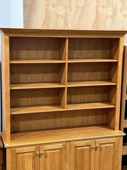 OAK HUTCH 58"X18"X80"