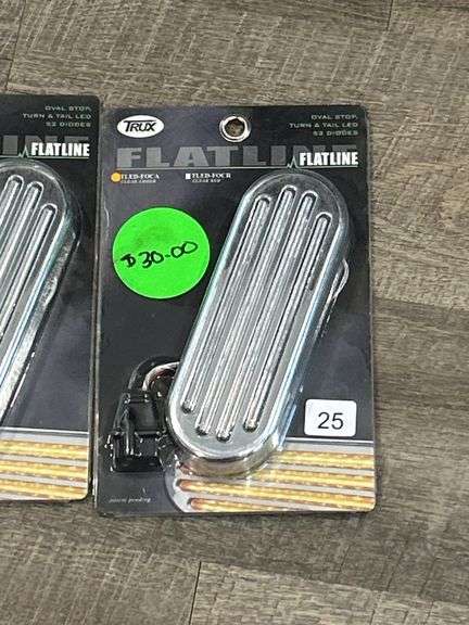 FOUR FLATLINE TLED-FOCA CLEAR AMBER LIGHTS