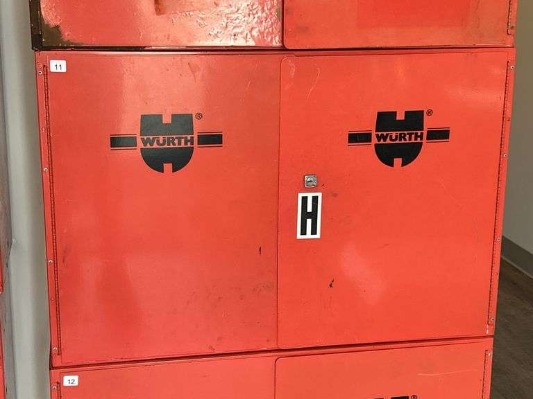WURTH PARTS CABINET 34"X9"X22"