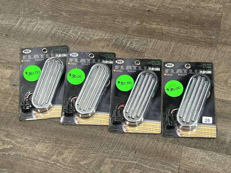 FOUR FLATLINE TLED-FOCA CLEAR AMBER LIGHTS