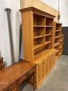 OAK HUTCH 58"X18"X80"