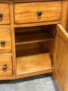 TWO PIECE LIGHTED HUTCH WITH 66"X19"X82"