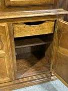 LIGHTED DISPLAY HUTCH WITH TWO GLASS SHELVES 51"X17"X80"