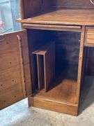 OAK ROLL TOP DESK 54"X29"X52"