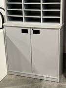 TWO PIECE OFFICE CABINET 35"X20"X67"