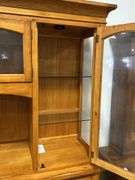 TWO PIECE LIGHTED HUTCH WITH 66"X19"X82"