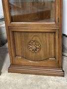 GLASS FRONT CORNER CABINET 24"X17"X70"