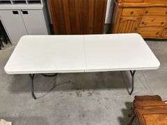 SIX FOOT PLASTIC FOLDING TABLE