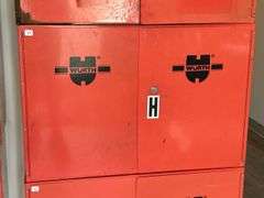 WURTH PARTS CABINET 34"X9"X22"