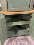 PAINTED UPPER AND LOWER CORNER CABINETS