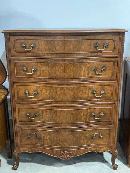 ANTIQUE WALNUT HIGHBOY - 39"X21"X50"