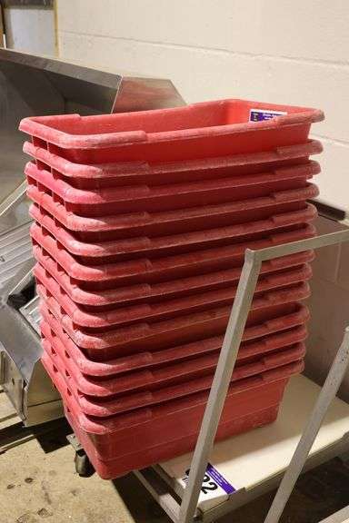13 PLASTIC BINS