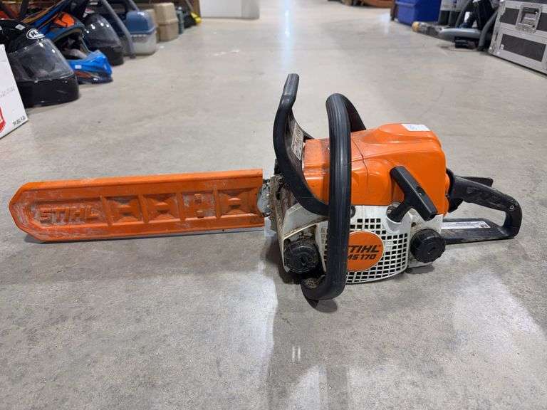 STIHL MS 170 CHAIN SAW WITH 14" BAR - HAS COMPRESSION - Shackelton ...