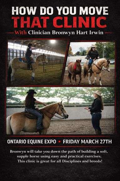 HOW DO YOU MOVE THAT CLINIC WITH BRONWYN HART IRWIN - FRIDAY MARCH 27TH @ 2:30PM