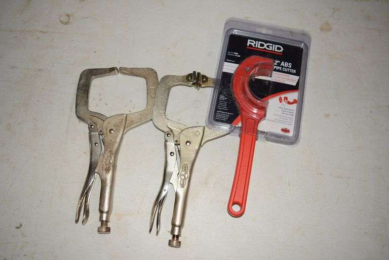 2 VISE GRIPS AND RIDGID 2