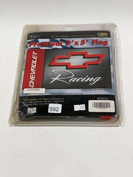 CHEVROLET RACING FLAG - 3'X5' - Shackelton Auctions Inc.
