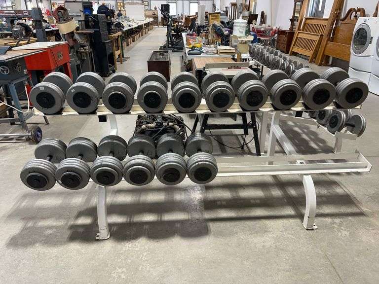 LARGE WEIGHT SET WITH STAND - 93