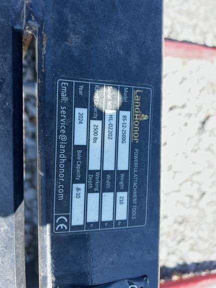 Unused Skid Steer Q/A Hay Spear