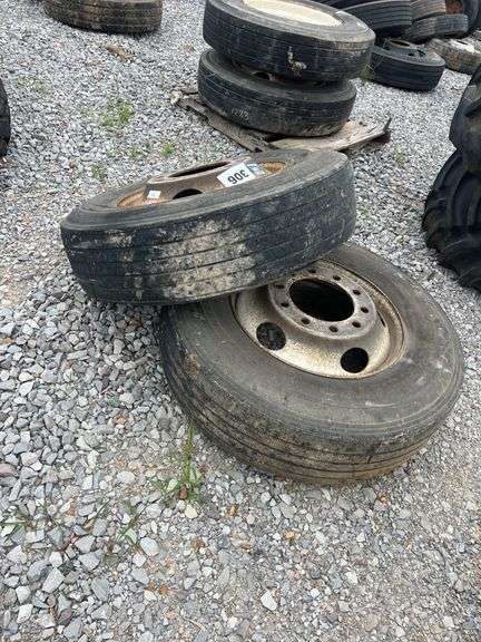 (4) 22.5 Tires w/ Rims