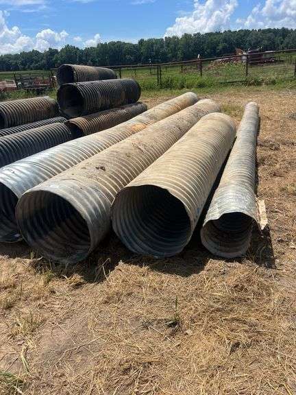 (4) Galvanized Corrugated Culvert / Pipe