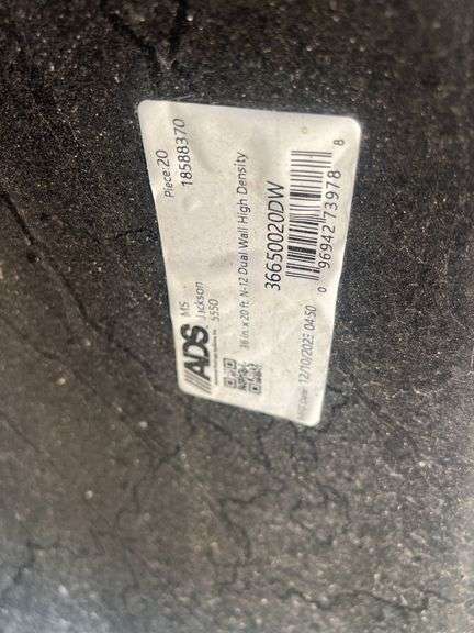 Unused 36" ID x 20' HDPE Culvert / Pipe