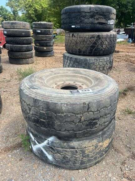 (2) 445/ 65R22.5 Tires w/ Rims