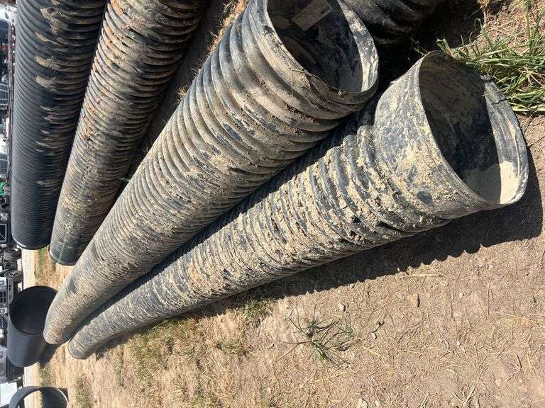 (3) PCS 12" ID x 20' HDPE Culvert / Pipe