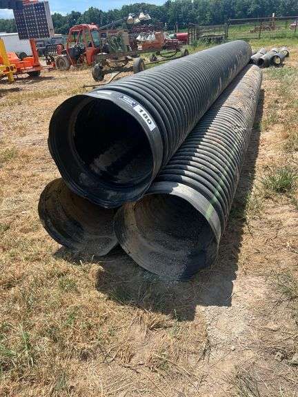 (3) PCS 18" ID x 20' HDPE Culvert / Pipe