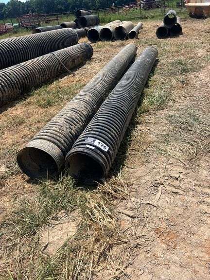(2) PCS 12" ID x 20' HDPE Culvert Pipe