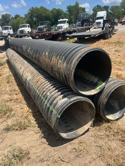 (3) PCS 18" ID x 20' HDPE Culvert / Pipe