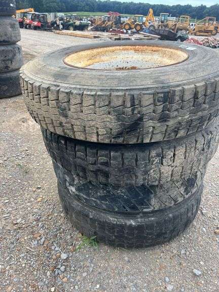 (4) 11R24.5  Tires w/ Rims