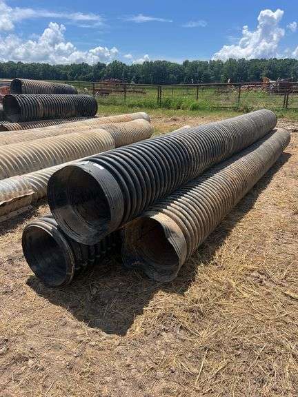 (3) PCS 18" ID x 20' HDPE Culvert / Pipe