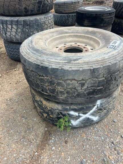 (2) 445/ 65R22.5 Tires w/ Rims