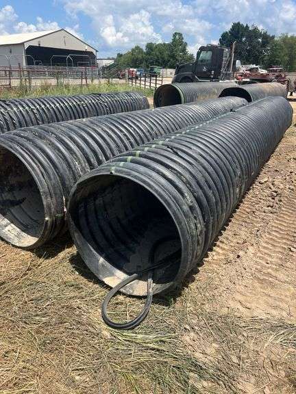(2) PCS 30" ID x 20' HDPE Culvert / Pipe